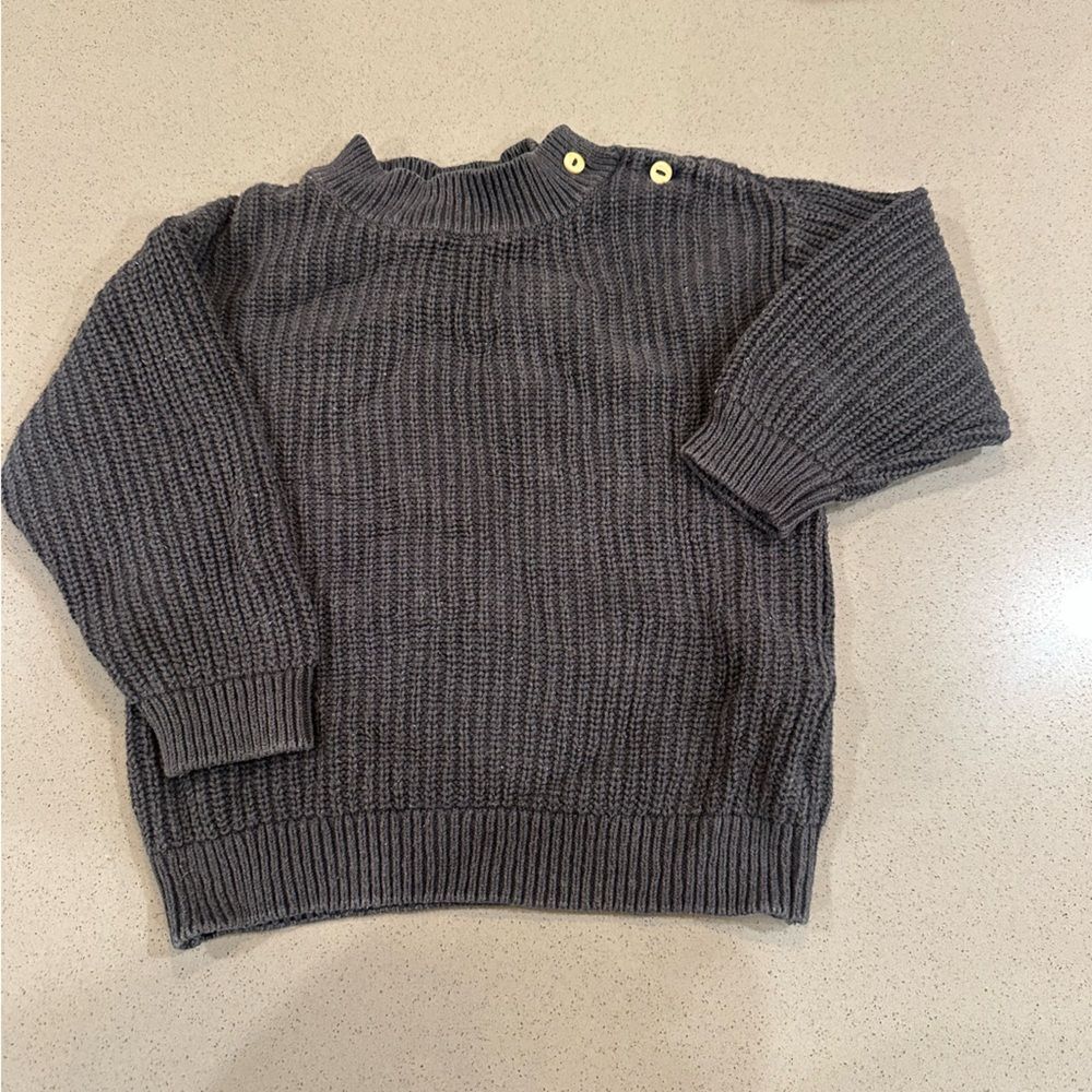 H & M Kids Grey Knit Sweater Size 12-18 Months